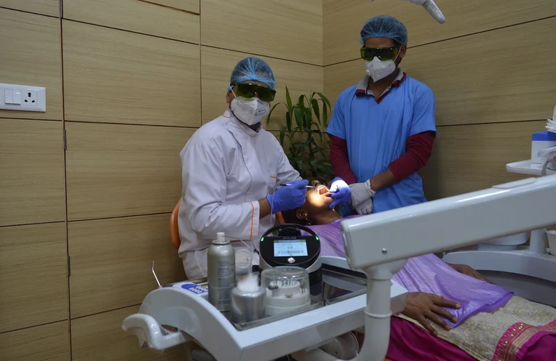 Biolase laser gum treatment at Root Care Dental Clinic, Sector 49 Gurugram