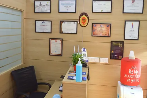 Root Care Dental Clinic reception area, Sector 49 Gurugram