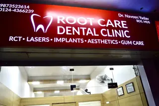Root Care Dental Clinic storefront in Sector 49, Gurugram